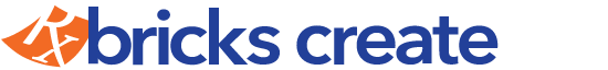 graphic bricks create logo