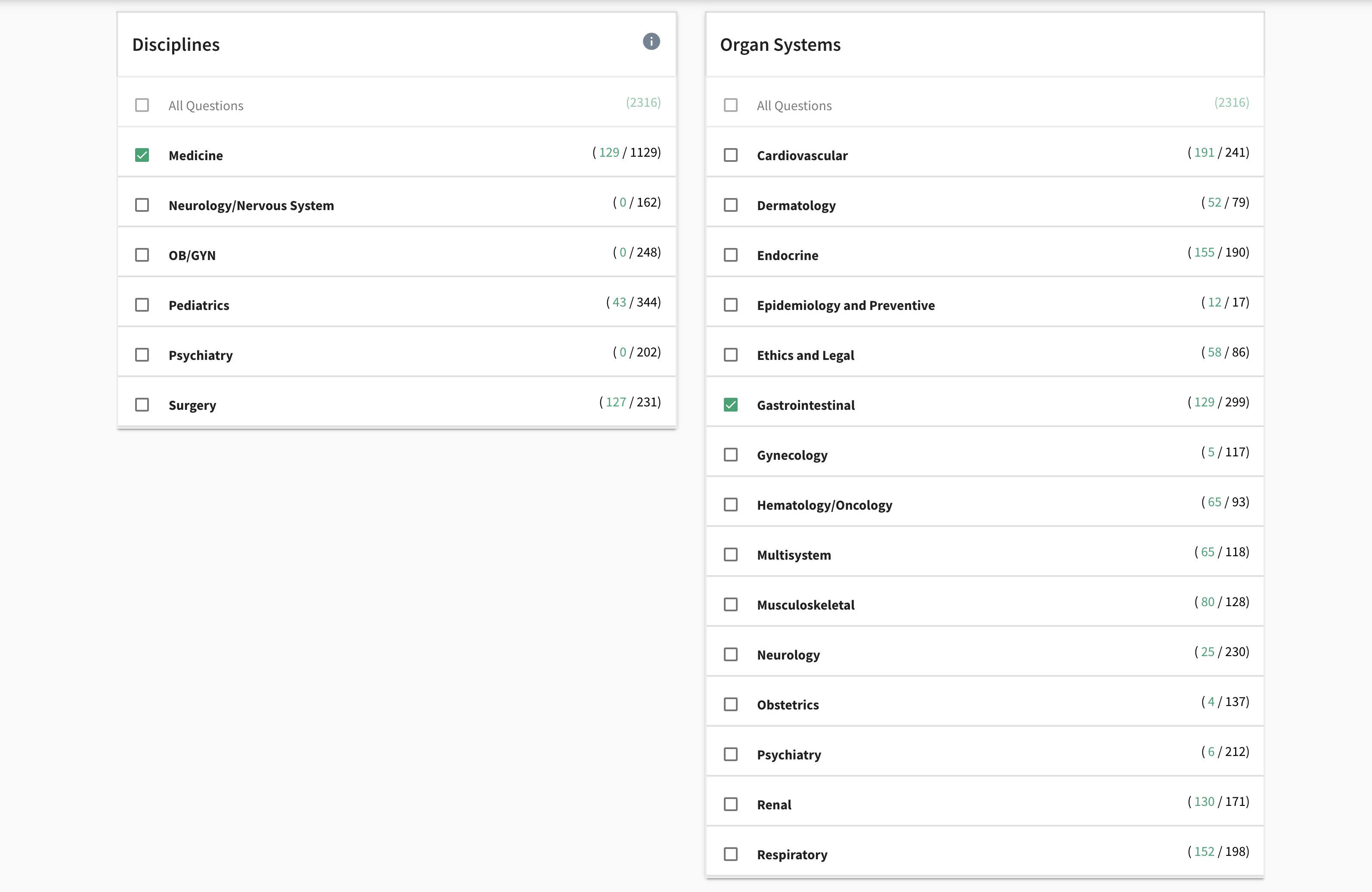 <span class="tour-num">01</span><span class="tour-title">Choose Your Topics</span><p class="tour-desc">Select the topics you need to practice and create your test.</p>